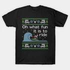 Ugly Christmas Sweater Fun to Ride Wave Surfing Made in Australia T-Shirt M