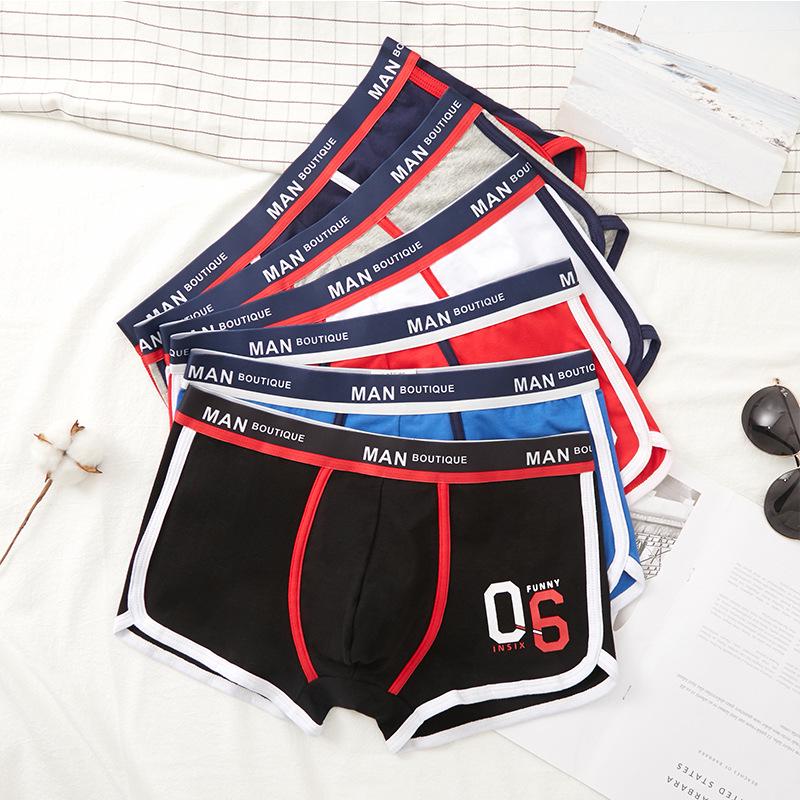 Men’s Cotton Boxer Briefs - Breathable, Antibacterial Four-Corner Underwear