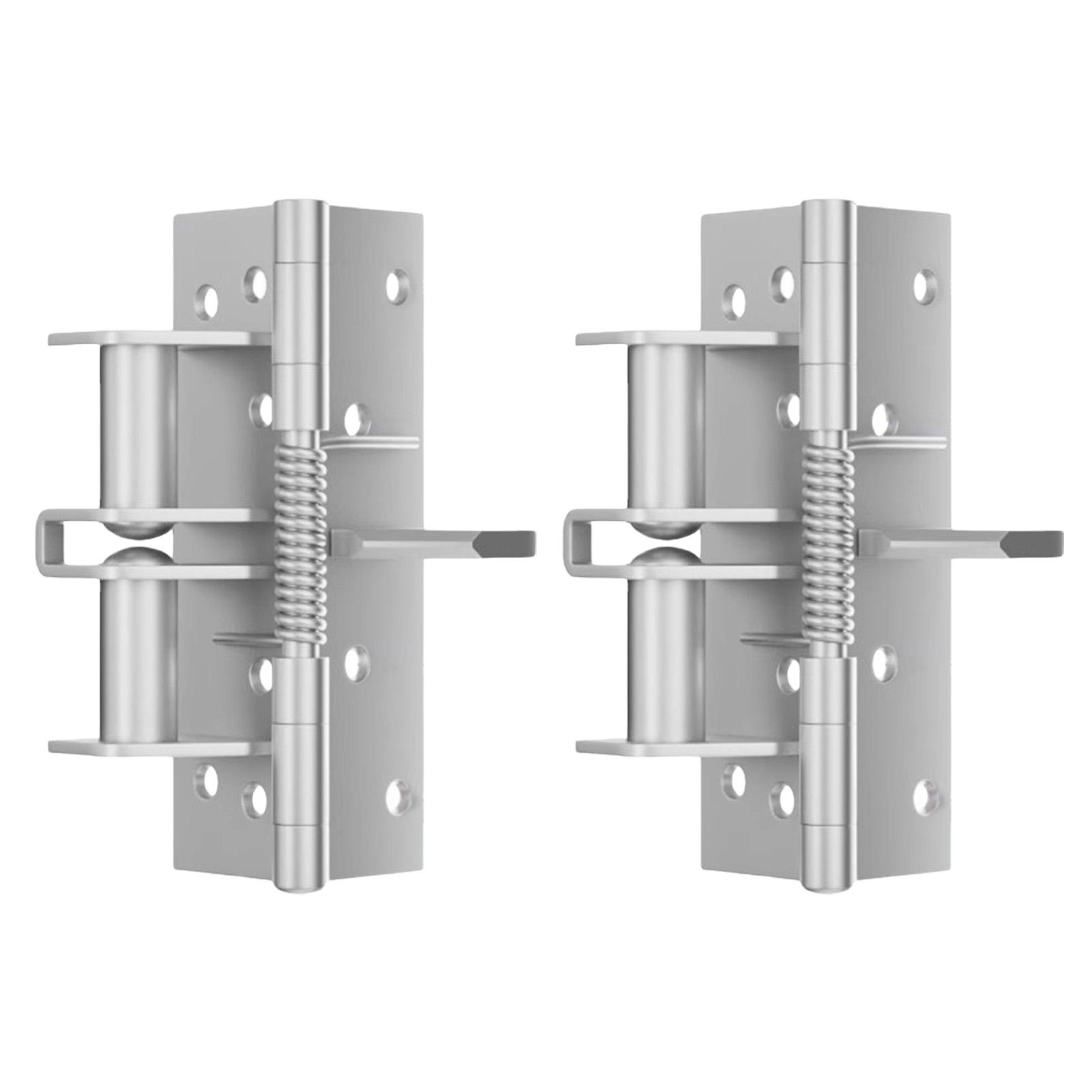 

2 шт. Позиционирующая петля 90 градусов Буферный отскок Устройство автоматического закрывания двери Пружинная позиционирующая петля Дверной доводчик серебряный