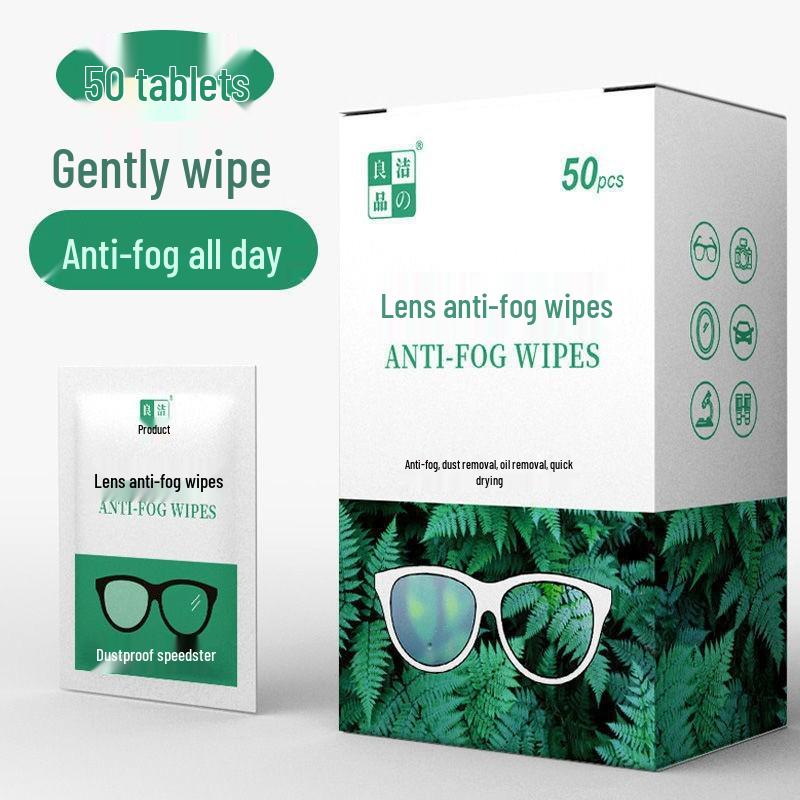 Anti-Fog Glasses Cleaning Wipes - Disposable Lens and Screen Cleaner