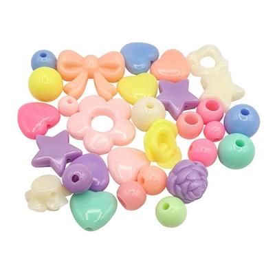 Pastel Beads for Children Different Sizes 13g