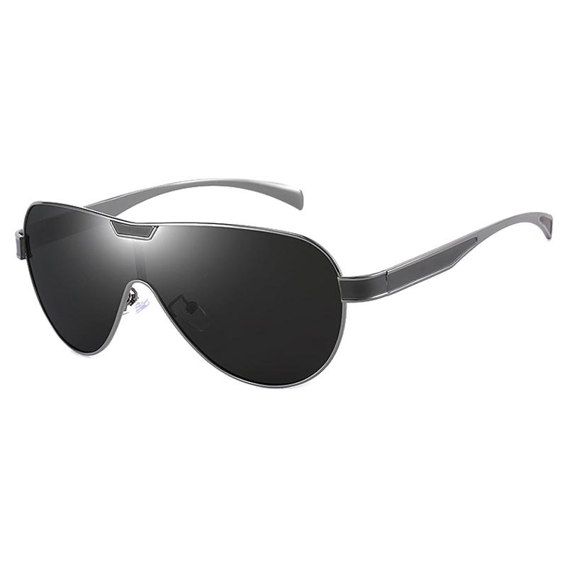 Attractive Glasses Men's Luxury Polarized Sunglasses Brand Designer Pilot Metal Big Sun Glasses Fashion Aviation Eyewear Lunette De Soleil