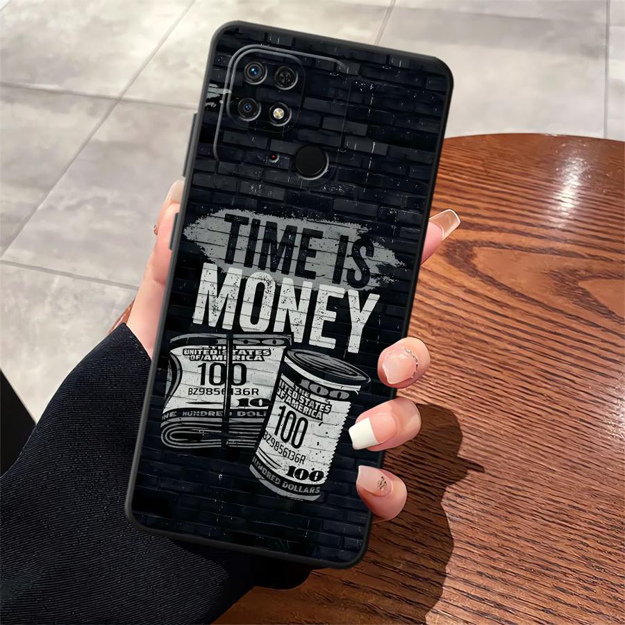 

Time Is Money Printed Case for Xiaomi Redmi 14C 9 A4 A1 A2 Plus 12C A5 A3 K40 K80 Pro 13C 10 Funda Phone Cover Redmi K40
