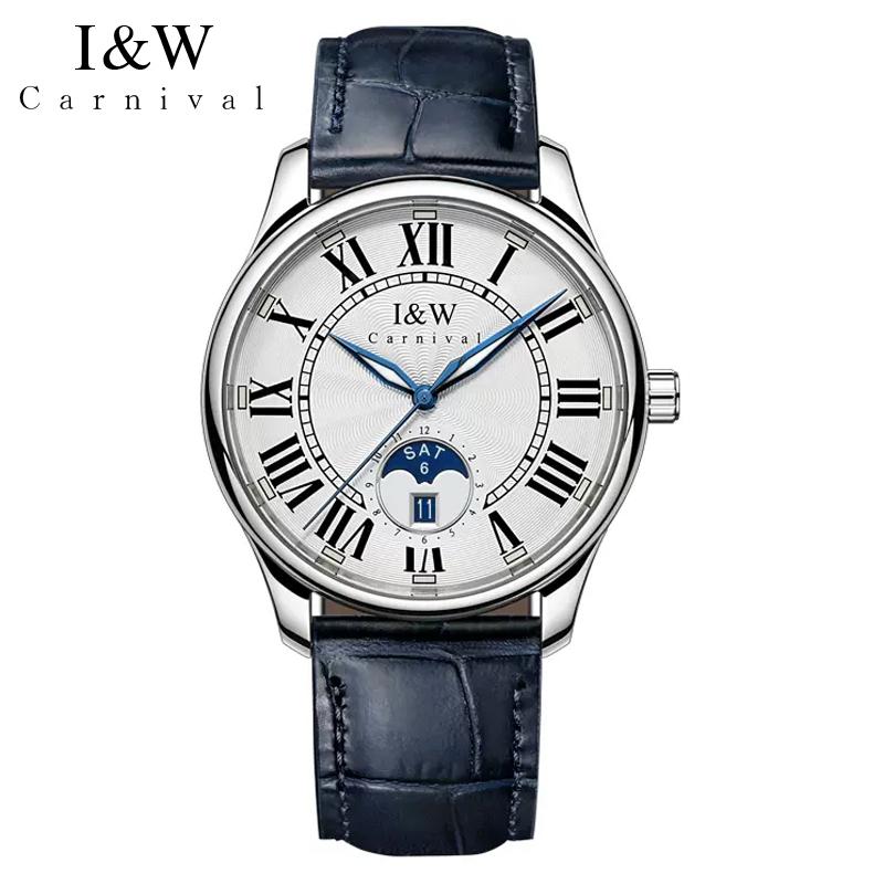 IW Top Brand Luxury Automatic Watch for Men Calendar Week Sapphire Glass Waterproof Miyota Mechanical Movement Watches Reloj