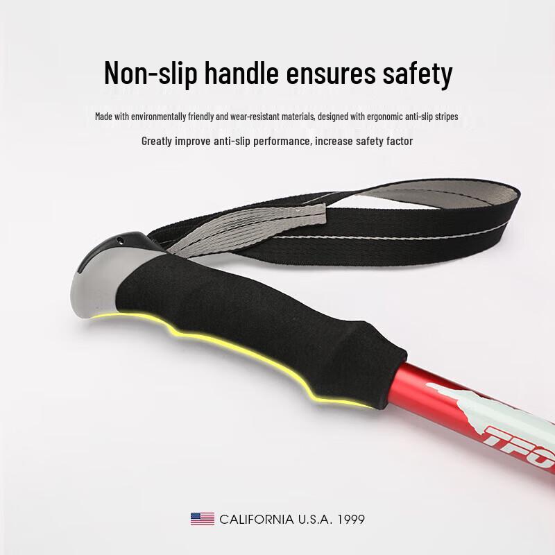 TFO Ultralight Aluminum Telescopic Folding Trekking Pole (110-130cm)