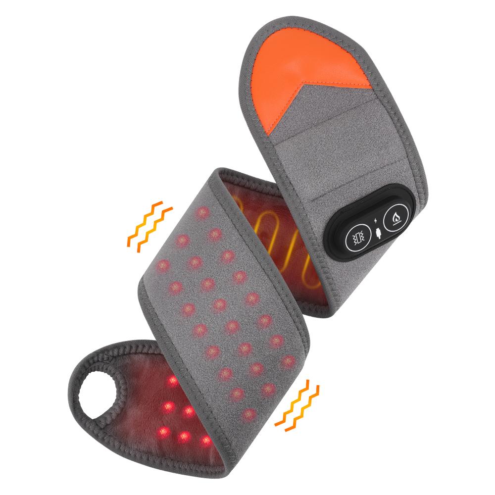 36Pcs Led Beads 660&850Nm Red Light Heating Belt 3 Levels Heating And Vibration Wrist Wrap For Leg Arm Ankle