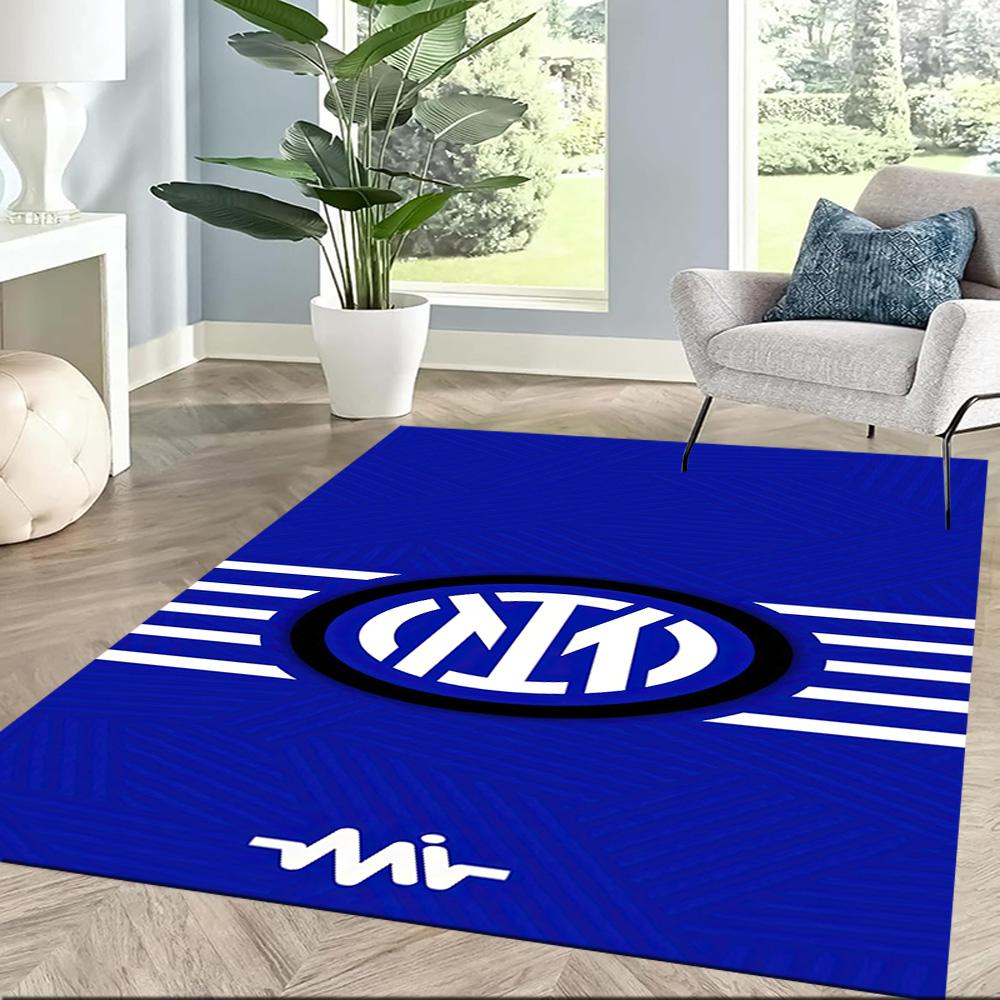 Inter Milan Area Rug Perfect For Living Rooms Hallway Entryway Dormitory Antislip Carpet Anime Office Decor