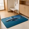 ANIME G-Great White Shark Floor Mat Absorbent Floor Mat Non-Slip Entrance Rug for Bathrooms Restrooms and Toilets