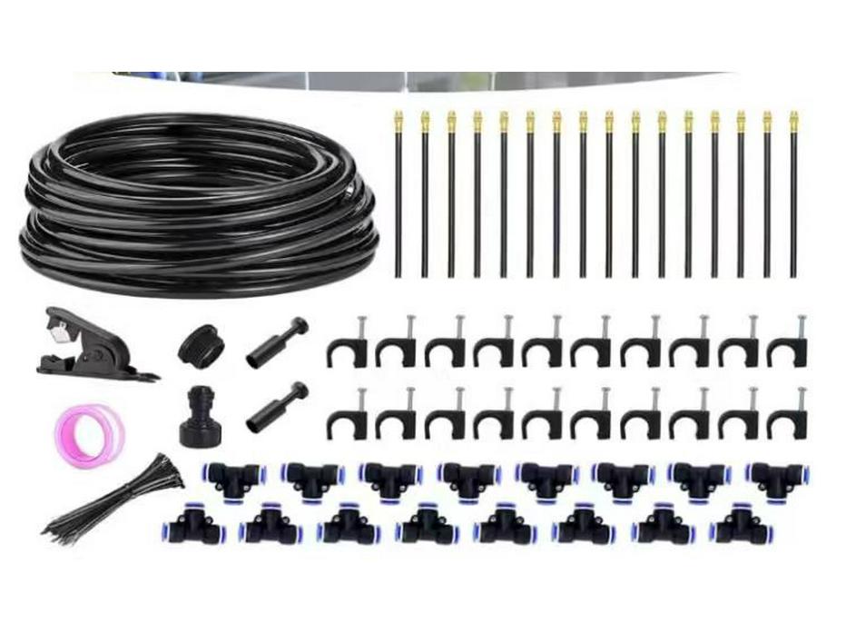 Universal Adjustable Micro-Atomizing Sprinkler Set for Irrigation, Cooling, and Humidification