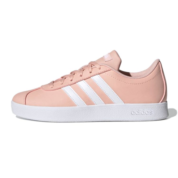 Adidas Vl Court 2.0 Comfortable Casual Durable Low-Top Kids Skate Shoes Pink Kids Sneaker GZ7661