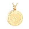 Stainless Steel Pet Paws Print Memorial Necklace Lockets With Cremation Ashes Furs Container For Pet Loss Remembrances
