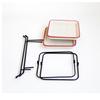 2 Tier Serving Tray Mini Cake Cupcake Stand with Rack for Wedding Buffet Red
