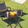 ZISIZ Portable Aluminum Alloy Picnic Camping Roll-Up Table