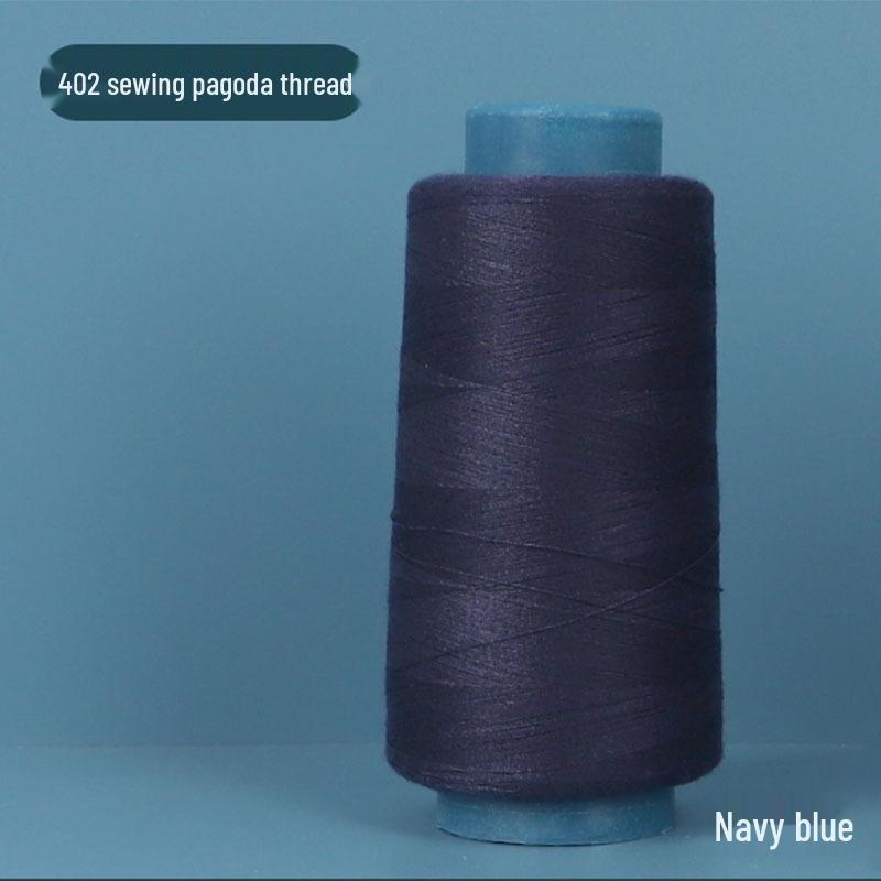 402 Polyester Thread: Black & White Sewing Thread for Hand Needlework and Household Sewing Machines