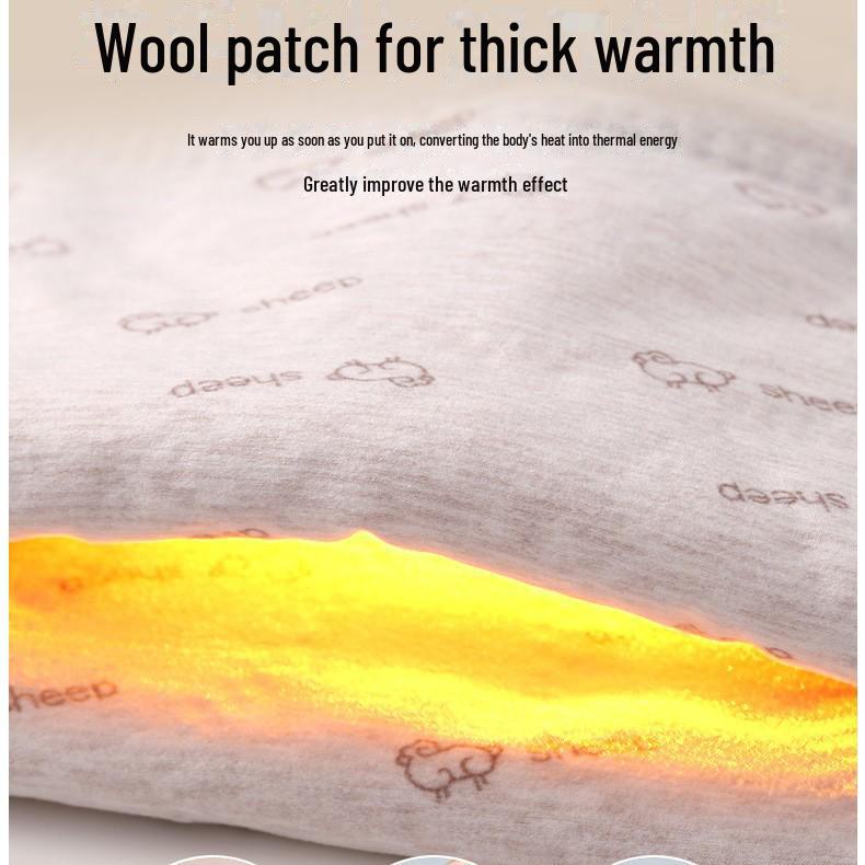 Women's Round Neck and Men's High Collar Thermal Set: Plus Velvet Autumn Wear & Thickened Winter Underwear