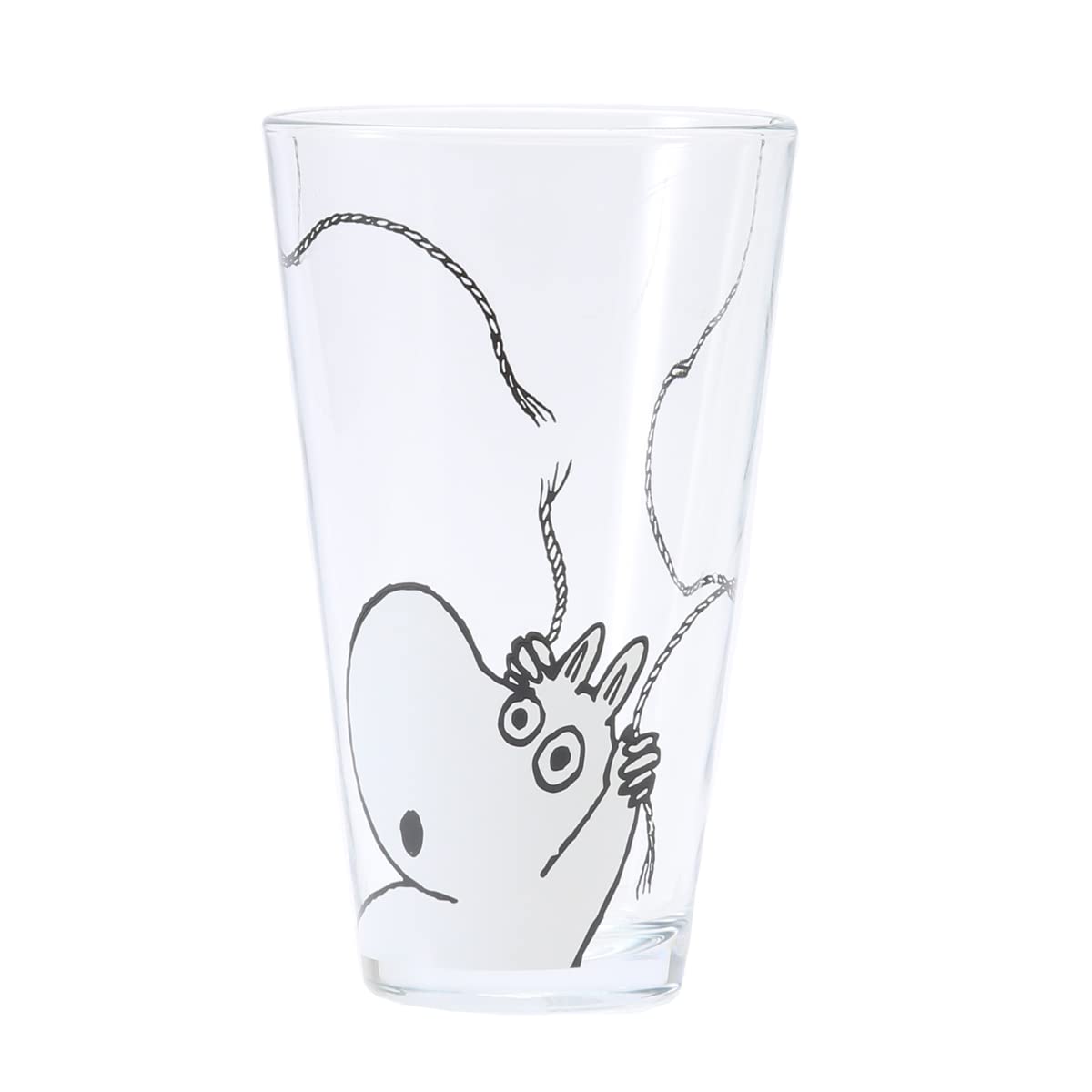 

Takasaka International Japan Moomin Сужающийся стакан большого диаметра x Прозрачный стакан с поп-ап крышкой, Муми-тролль, 8.2 13.5см, 320мл, MM-G34-001,