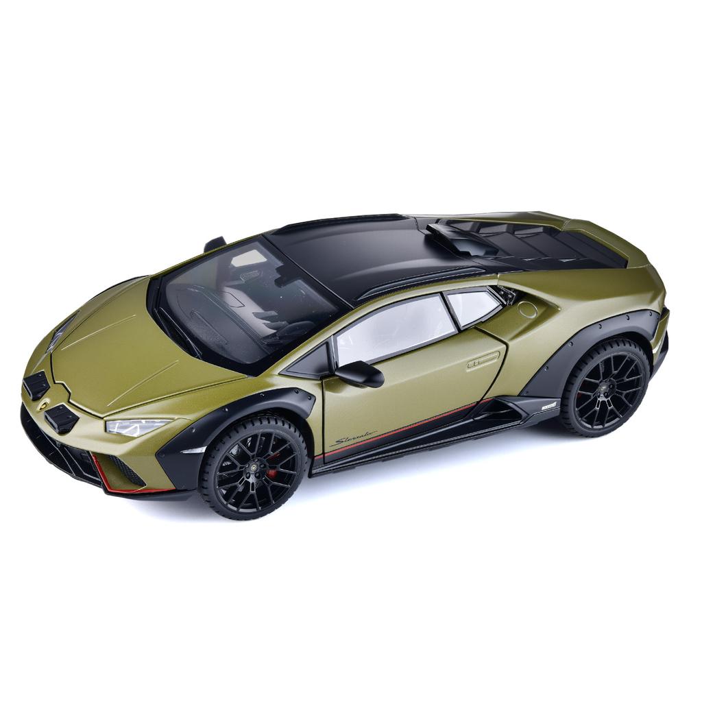 1:24 Lamborghini Huracan Sterrato Alloy Sports Car Model Diecast Metal Track Racing Car Vehicles Model Sound Light Kids Toy Gift