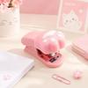 Cute Design Mini Stapler Set Multifunctional Cat Claw Stapler Durable Cat Paw Stapler  Office Use