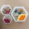 Groß Medium Klein Harzform Upgrade Sechseckige Silikonform zum Konservieren von Blumen DIY Hochzeits- Valentinstagsgeschenke