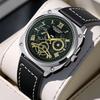 JYL Men's Watch Classic Minimalist Waterproof Leather Band