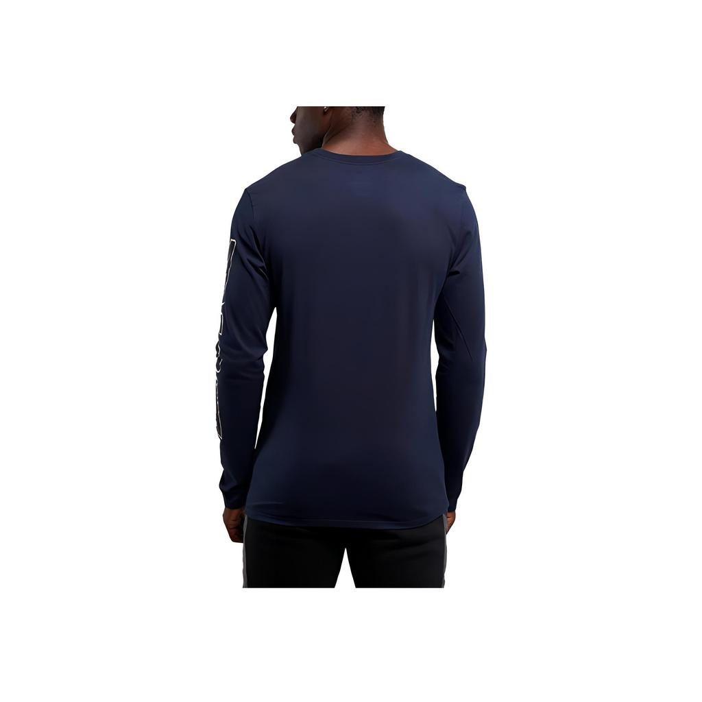 Nike Crew Neck Logo Long Sleeve T-Shirt Unisex Tops Black FQ3638-451