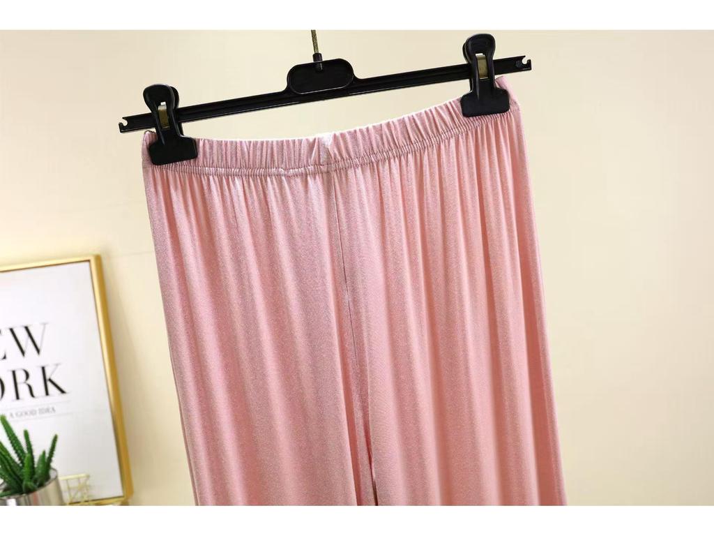 Spring/Summer Women's Plus Size High Waist Lace-Up Straight Leg Pants - Loose, Slimming, Versatile, Casual.