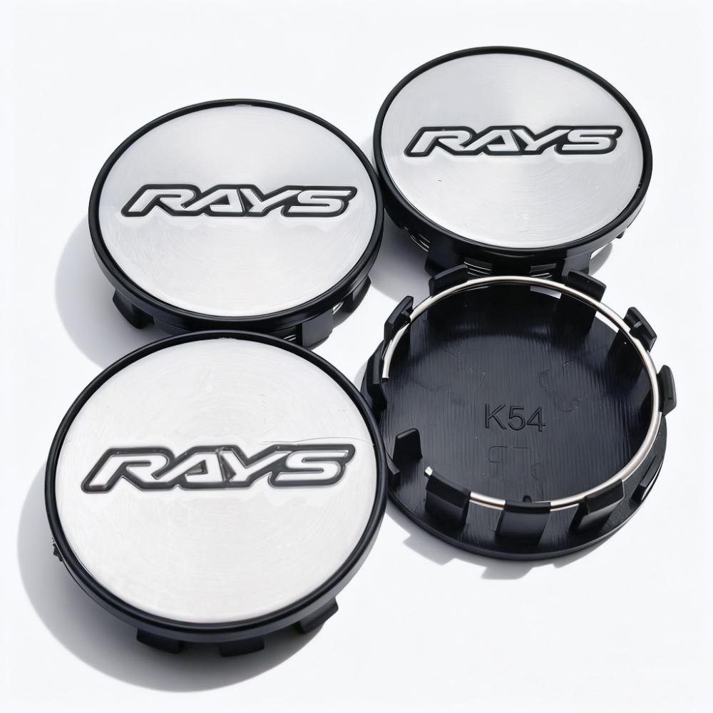 4pcs JDM RAYS Racing Logo Emblem Badge Car Wheel Center Caps 54MM 50MM Wheels Hub Cap Rim Hubcaps Dust Cover Replace Accessories