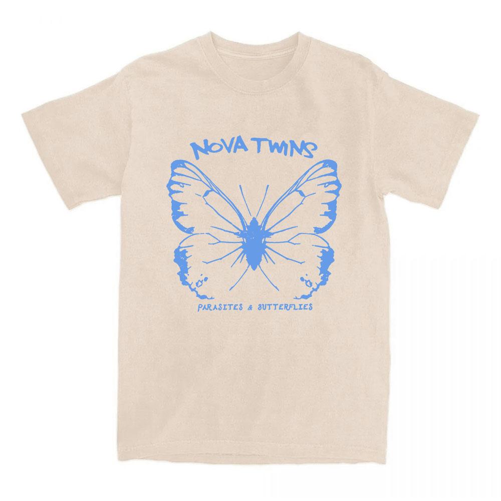 P&B BLACK STONE WASH TEE Nova Twins Graphic Fashion T-shirt Short Sleeve Cotton Tshirts Casual O-neck Loose T Shirt