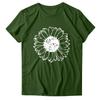 Women's Fashion Printed Round Neck Short Sleeve T-Shirt Pullover Top