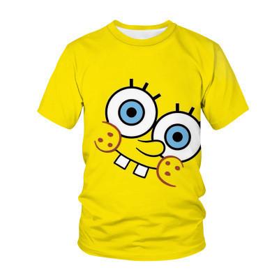 New Summer SpongeBob SquarePants Role Playing KId 3D Printed Casual Girl And Boy Tshirts Children's Adult Parent Child T Shirts