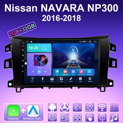 Autoradio 2 DIN Android Carplay Pour Nissan NAVARA NP300 2016-2018 Lecteur Multimédia Unité Principale Stéréo Navigation GPS BT WIFI 2+32GB