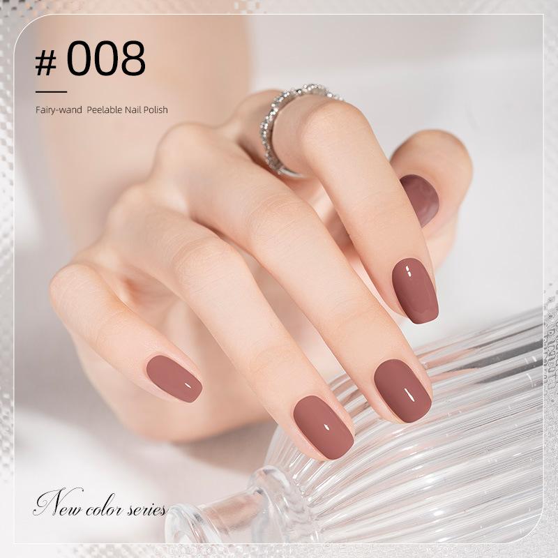 10ML Peel Off Water-Based Nail Polish – Quick Dry, No UV Lamp Needed, Breathable & Removable, Glossy Finish