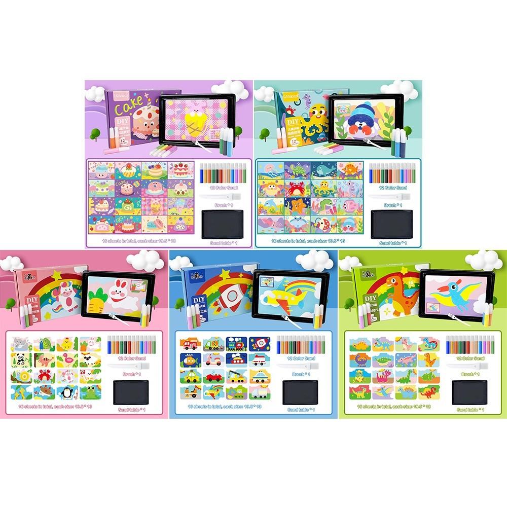New DIY Sand Drawing Set Children Education Handicrafts Learning Sand Painting Crafts Art Pictures Sand Art Pictures