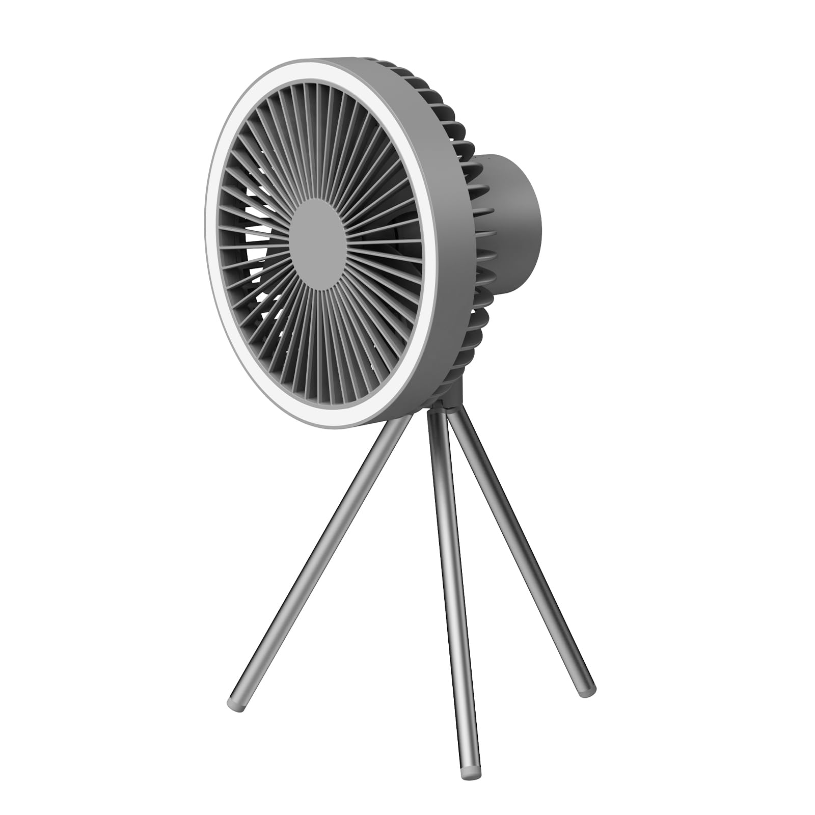 

ViSSKO Tabletop Fan Small Fan Camping Hanging LED Timer Low 27 Hours of Hanging 3 Adjustable Airflow Heatstroke Prevention - [10000mAh] Fan, Fan,