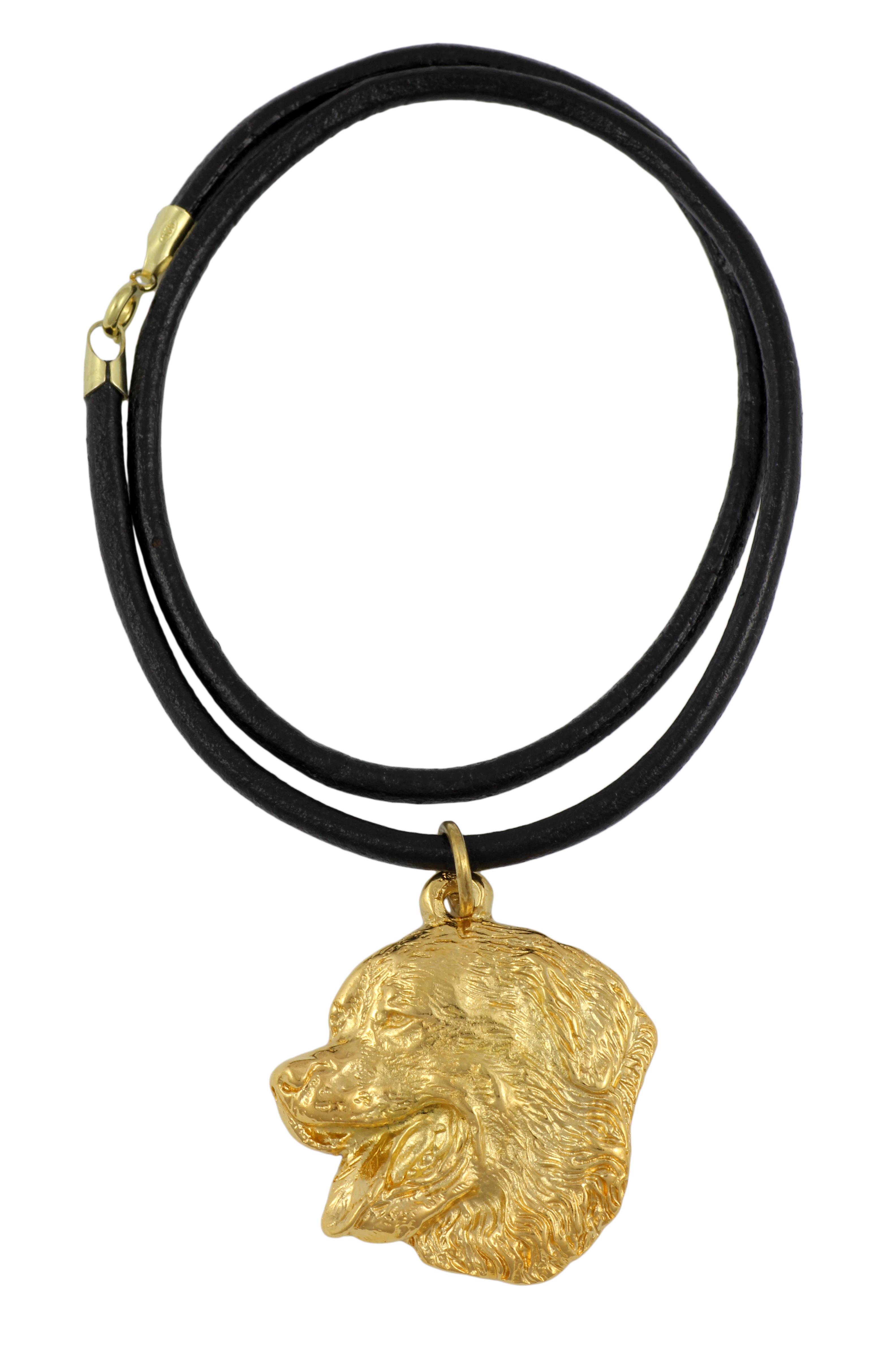 

Bernese Mountain Dog, Berner Sennenhund - necklace with a dog in a gift box, gold-plated pendant for a dog lover, striking jewelry by Art-Dog