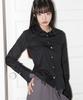 ZIZEMUSEUM Slim Line Cuffs Shirts (Black)