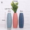 New Nordic Style Light Blue Blue Plastic Living Room Decoration Hydroponic Vase Imitation Ceramic Vase