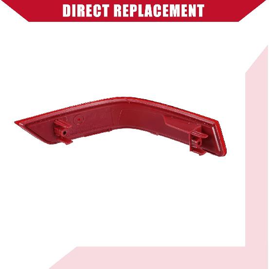 No.265656FV0B Bumper Reflector for Nissan Rogue 2016-2020 / Rear Left Light Reflector Cover Bumper/Durable Plastic / 1Pcs Red