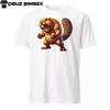 Unisex Angry Beaver T-Shirt | Softstyle Gildan 64000 | Fierce Animal Graphic