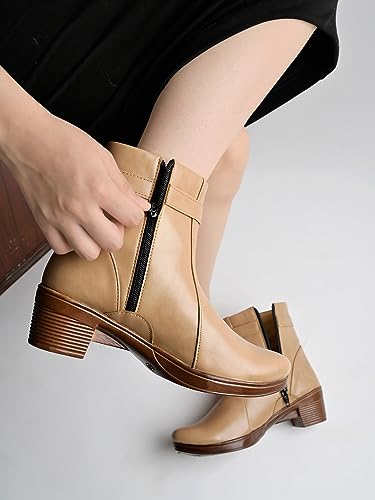 Shoetopia Stylish Cream Boots For Women & Girls /Uk3 3 UK кремовый