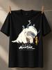 Avatar The Last Airbender Flying Bison And Young Heroes Illustration With Fantasy Logo Text Unisex Unisex All TShirt