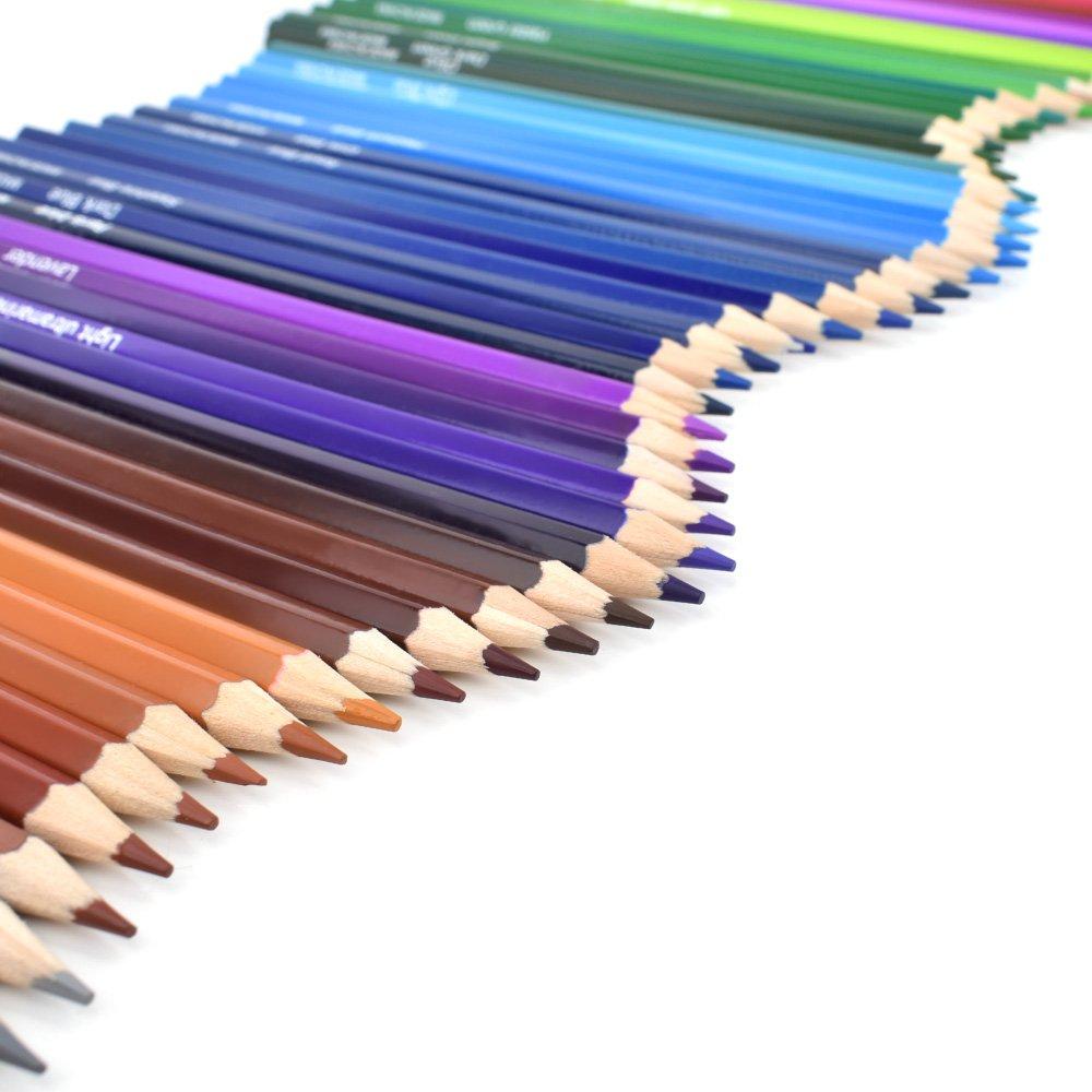 Souyos Colored Pencils for Coloring and Includes Storage Case and Sharpener 72-Color Oil-Based Drawing,