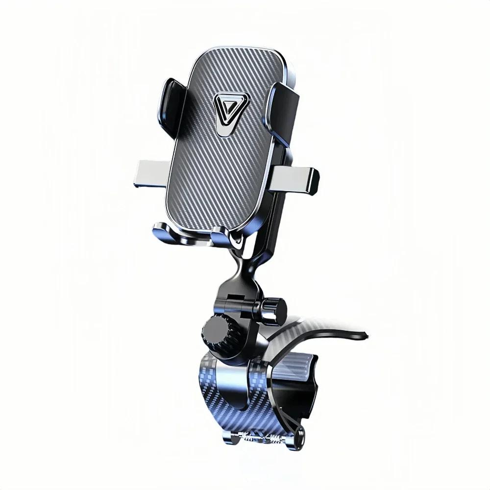 

Автомобильный держатель для телефона 2-в-1: Присоска и металлический зажим-крокодил, вращающийся на 360° кронштейн с защитой от тряски для телефонов 3,5-7 - крепление на приборную панель/вентиляционное отверстие, освобождение одной рукой