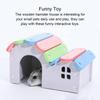 Castle House Viewing Ladder Small Hideout Hamster Layers Hut Waterproof Colorful Nest Case Playing Activity for Pets