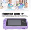Touch Screen Cartoon Camera Toy 1080P HD 2.8in IPS 48MP Reversible Lens Support Games Music Purple Lamb Type