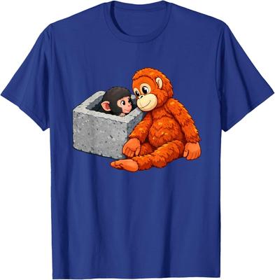 Vintage Cute Baby Monkey Punch Animal Lovers Unisex T-Shirt