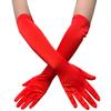 Vintage Ball Polyamide Tin Gloves Women's Satin Gloves Sunblock Show Show Long Gloves