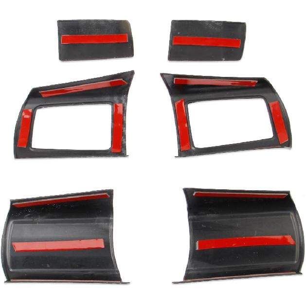 Korlot Koolstofvezel Stijl Stuurwiel Trim Accessoires voor 2008-2010 Dodge Challenger/2006-2010 Charger/2005-2008 Magnum