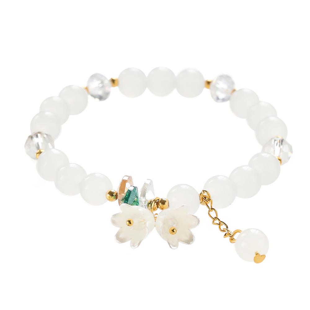 Elegant Crystal Butterfly Beaded Bracelet