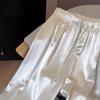 Women's High-End Satin Wide-Leg Pants - Summer Elastic High Waist Textured Drape in Casual Straight Style